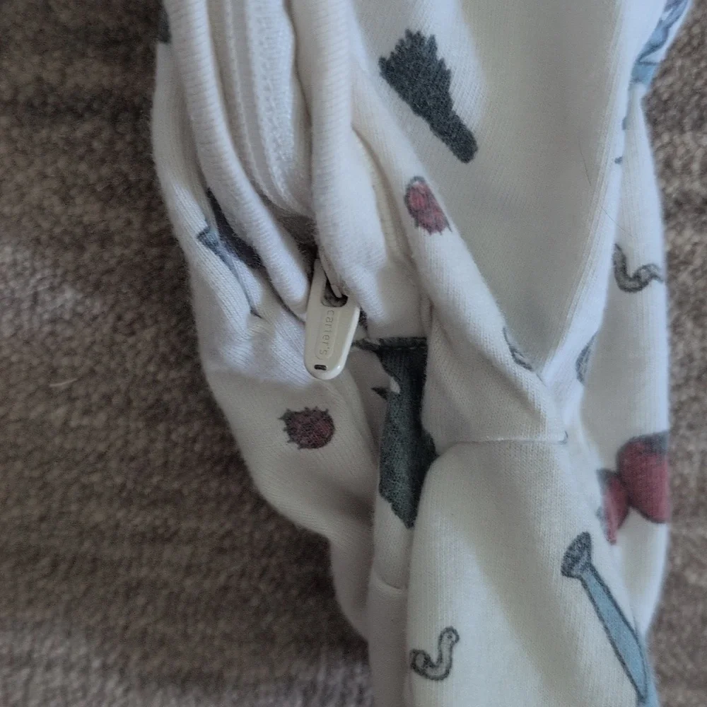 Carter's Little Planet 6 Month Sleep and Play Footed Onesie - Picture 6 of 7